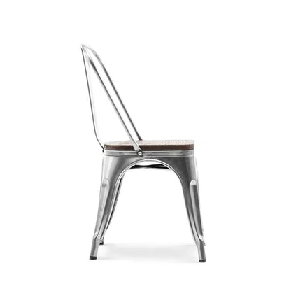 Linzy Slat Back Stacking Side Chair