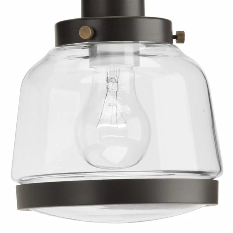 Lupe Glass Semi Flush Mount
