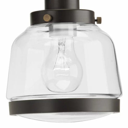 Lupe Glass Semi Flush Mount