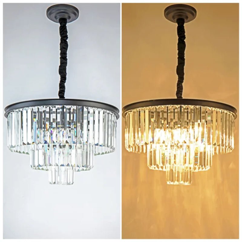 Geboe 6 - Light Dimmable Tiered Chandelier
