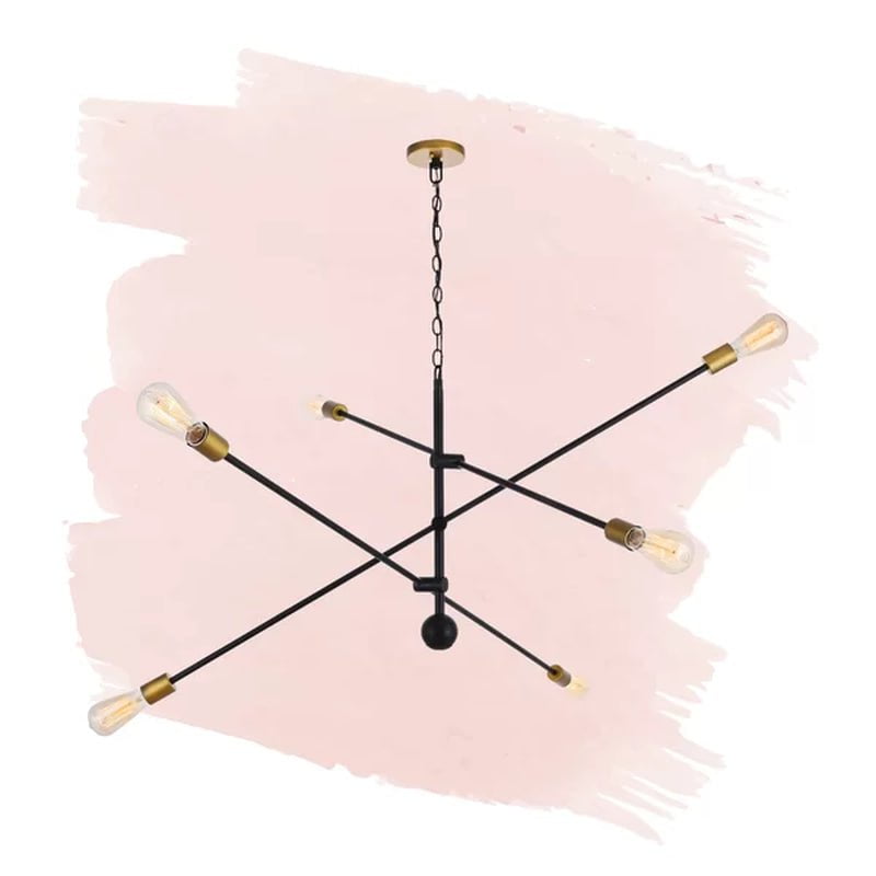 Signorelli 6 - Light Dimmable Sputnik Modern Linear Chandelier