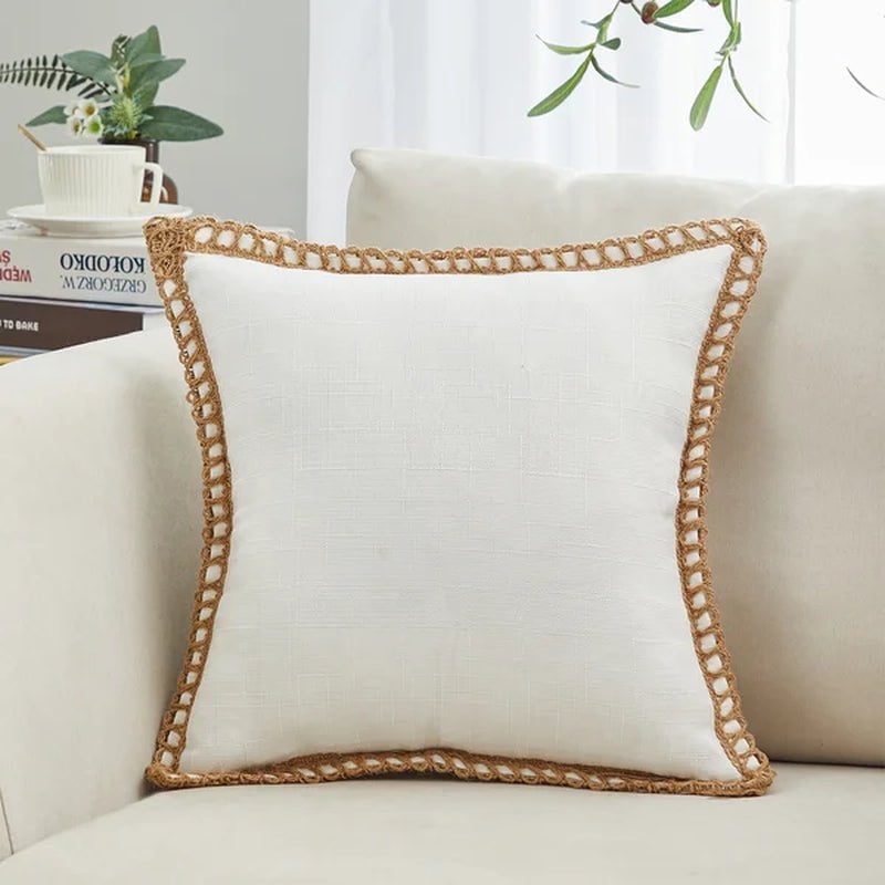 Darner Fringed Throw Pillow