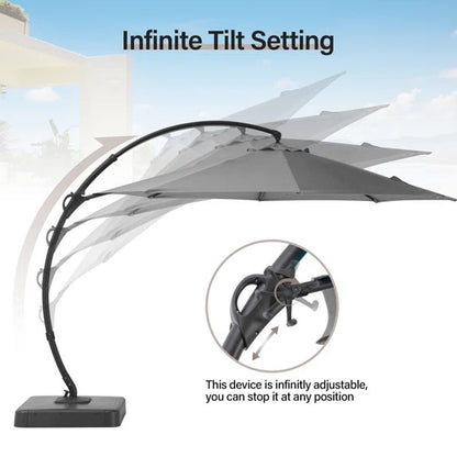 Ebonique 144'' Cantilever Umbrella