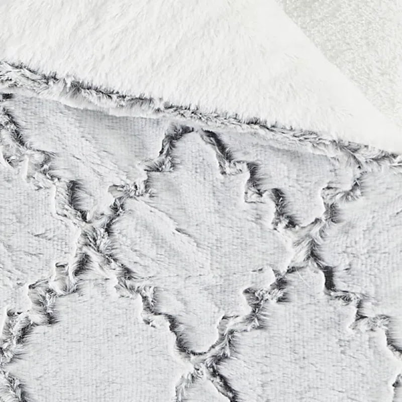 Textured Ogee Woven Throw Blanket