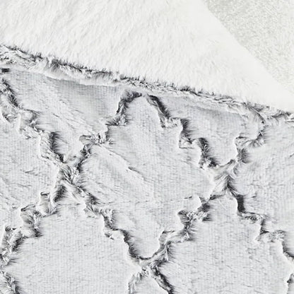 Textured Ogee Woven Throw Blanket
