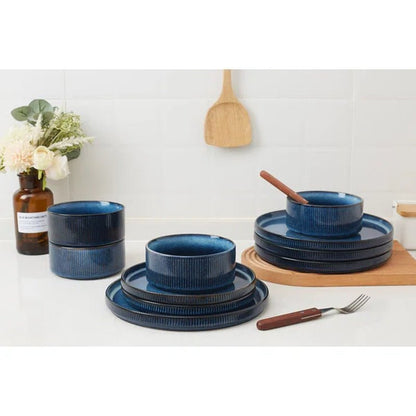 Paytan Stoneware Dinnerware Set - Service for 4