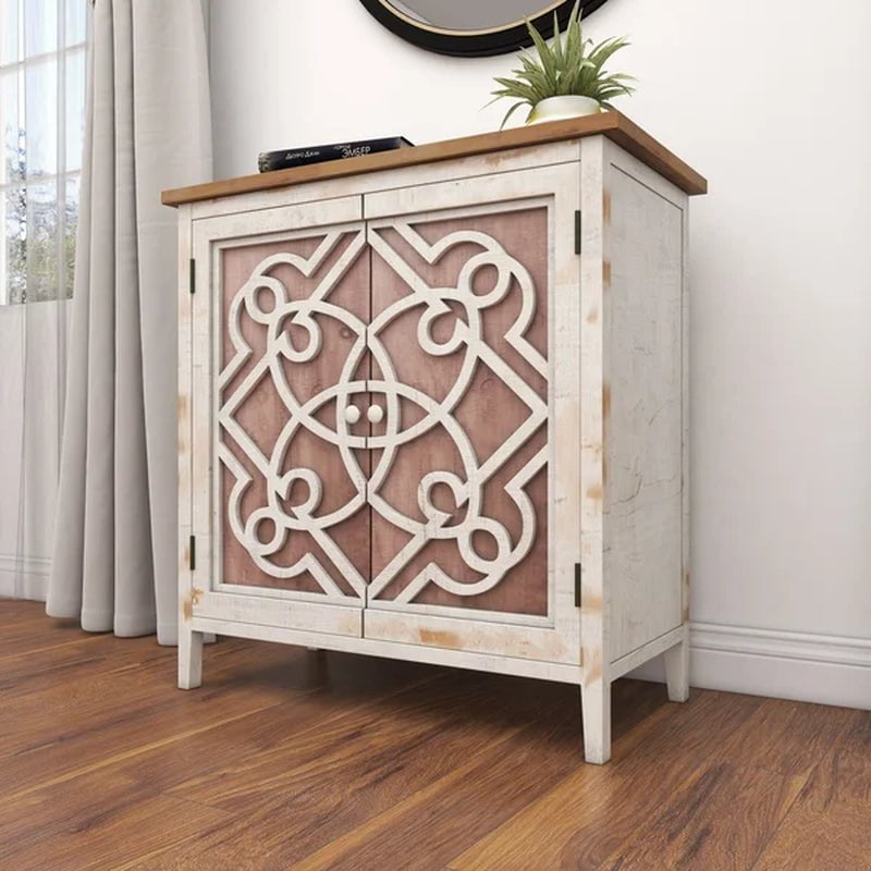Czarnecki 31'' Tall Solid Wood Accent Cabinet