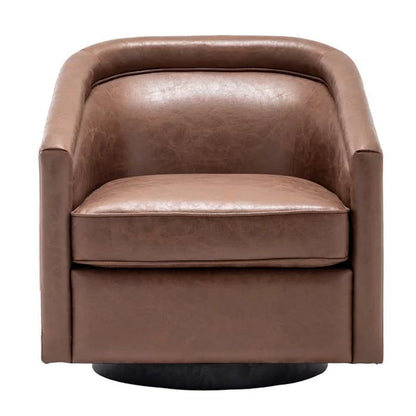 Kiersten Upholstered Swivel Barrel Chair