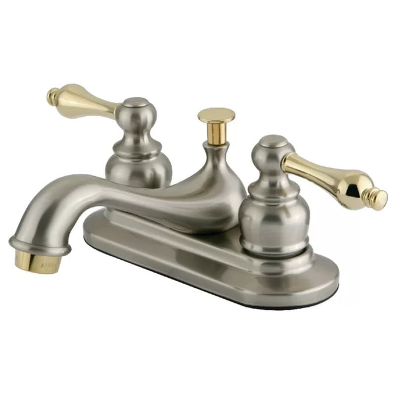 Restoration Centerset Faucet 2-Handle Bathroom Faucet with Drain Assembly