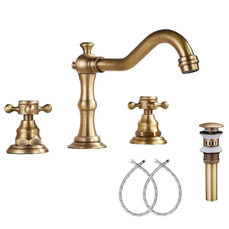 Widespread Faucet 2-Handle Bathroom Faucet with Drain Assembly