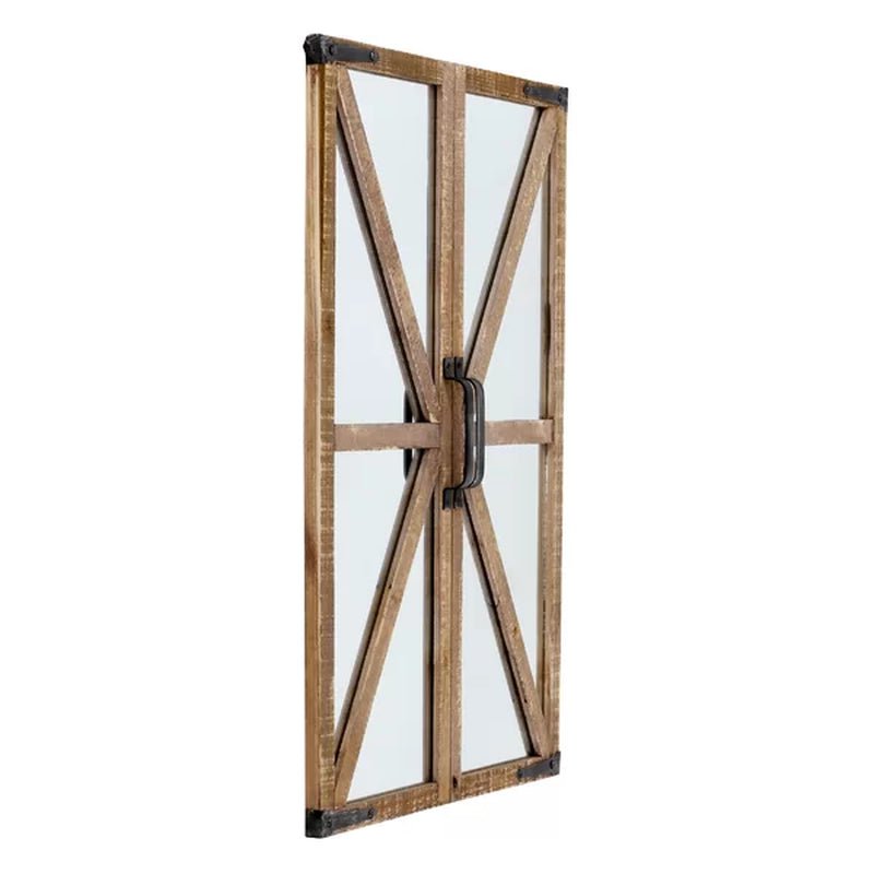 Verner Rectangle Wood Wall Mirror