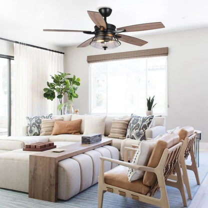 Gaspard 52'' Ceiling Fan with Light Kit