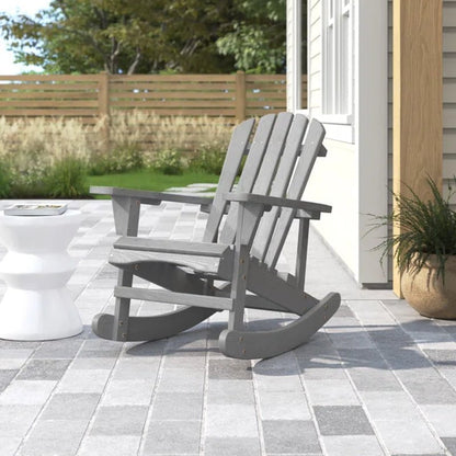 Bessy Wood Rocking Adirondack Chair