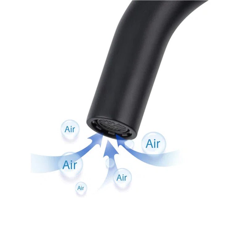 Circular Single Hole Bathroom Faucet with Drain Assembly