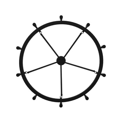 Calvin 10 - Light Dimmable Wagon Wheel Chandelier