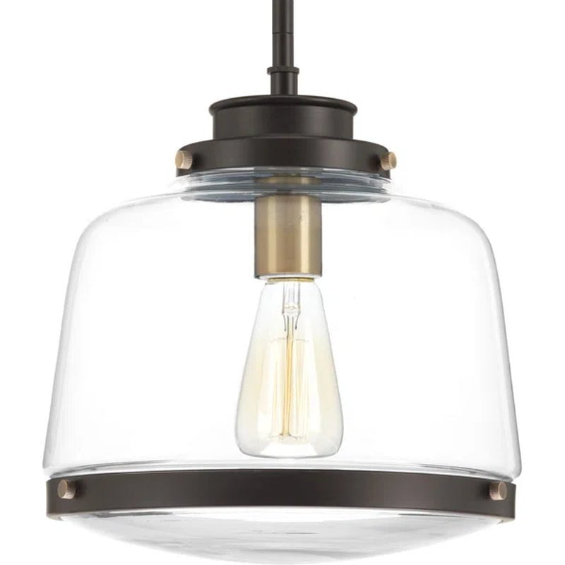 Lupe 1 - Light Single Schoolhouse Pendant