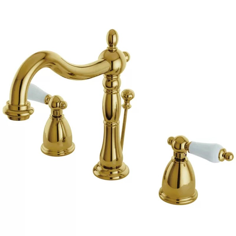 Heritage Widespread Faucet 2-Handle Bathroom Faucet with Drain Assembly