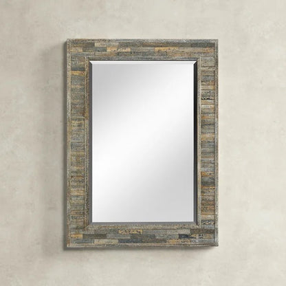 Totman Rectangle Wood Wall Mirror