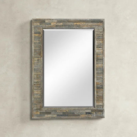 Totman Rectangle Wood Wall Mirror