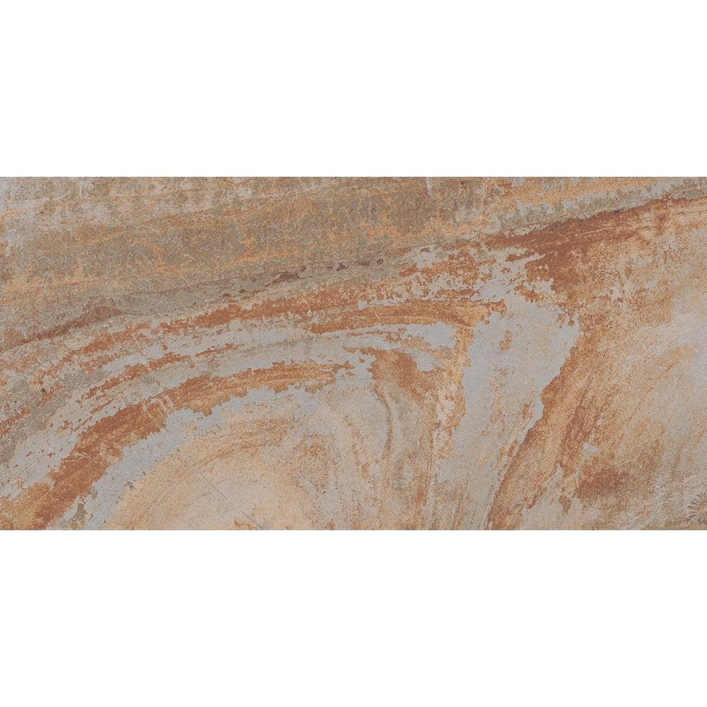 Vitaelegante Ardesia 12 In. X 24 In. Porcelain Floor and Wall Tile (15.6 Sq. Ft. / Case)
