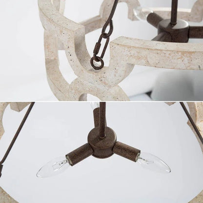 Clarkston 3 - Light Dimmable Drum Chandelier