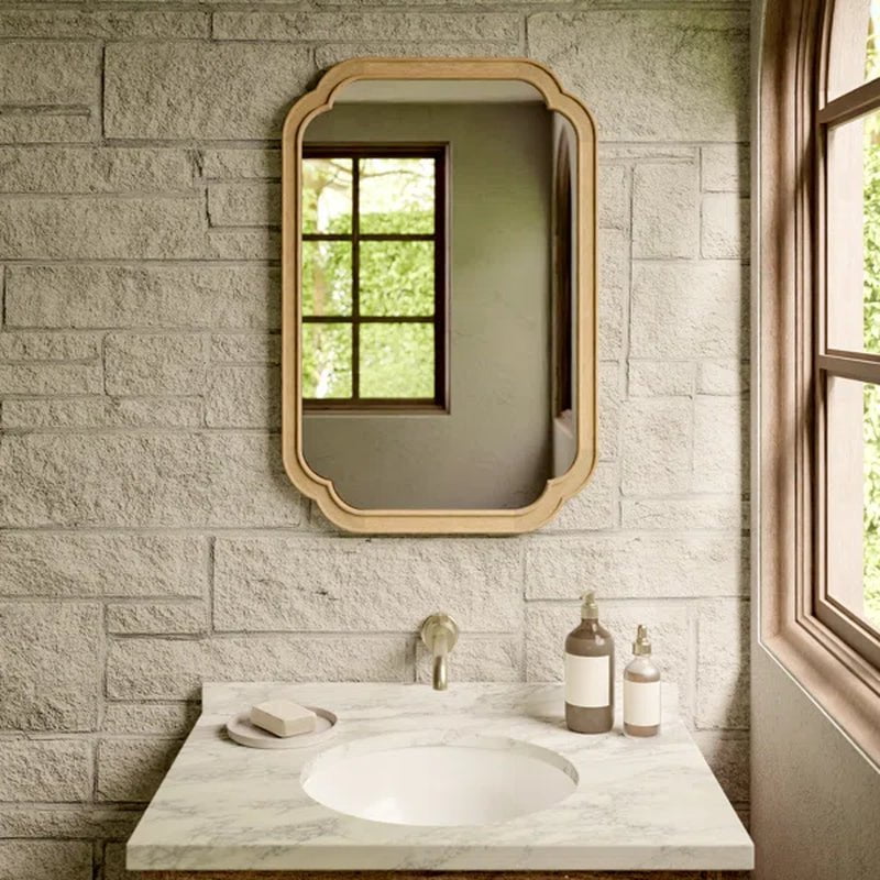 Rectangle Wood Wall Mirror