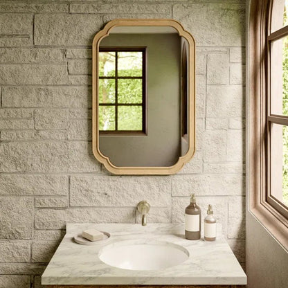 Rectangle Wood Wall Mirror