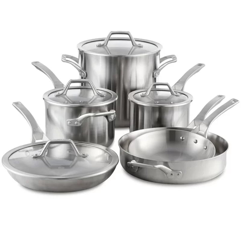 Signature Stainless Steel 10 Piece Cookware Set