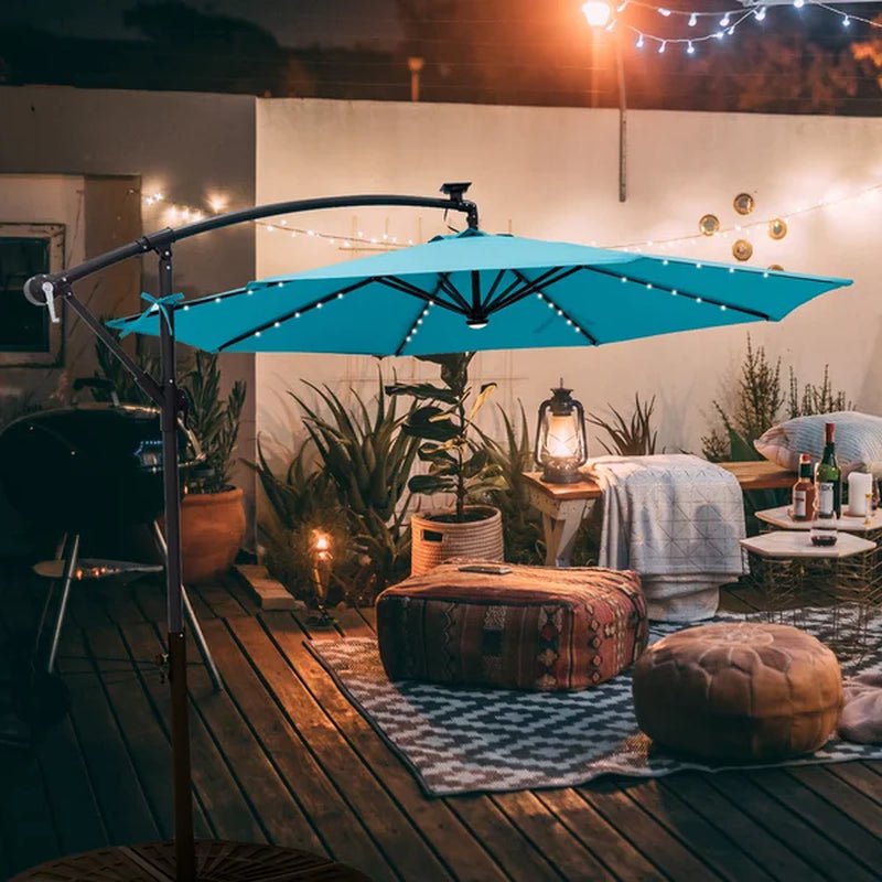 Fritts 120'' Lighted Cantilever Umbrella