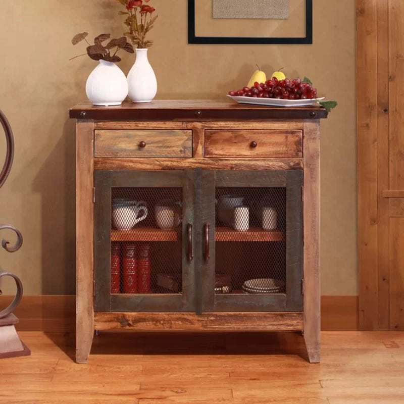 Stoller 36'' Tall Solid Wood 2 - Door Accent Cabinet