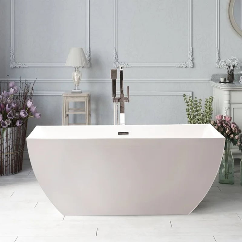59.1'' X 29.5'' Freestanding Soaking Acrylic Bathtub