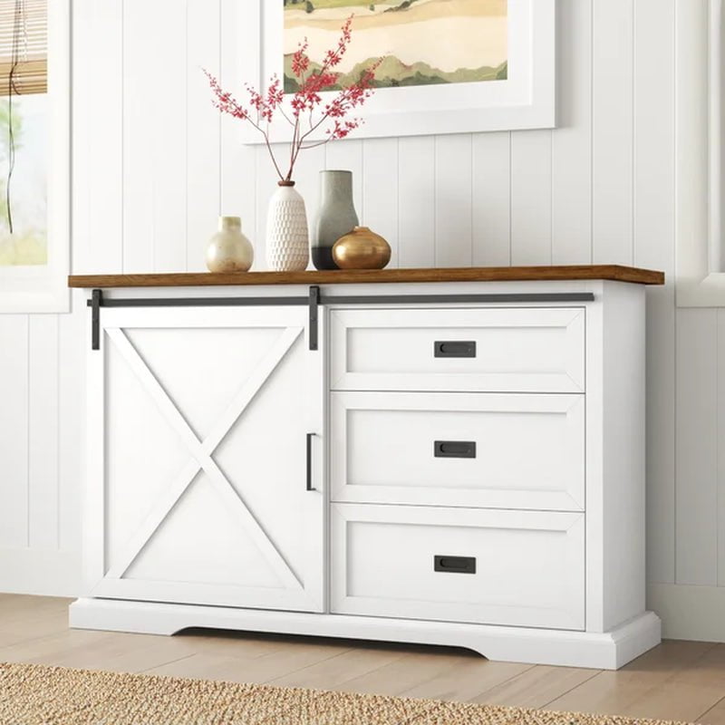 Ismay 56'' Wide 3 Drawer Sideboard