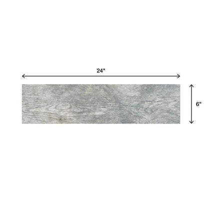 Montagna Dapple Gray 6 In. X 24 In. Porcelain Floor and Wall Tile (14.53 Sq. Ft. / Case)