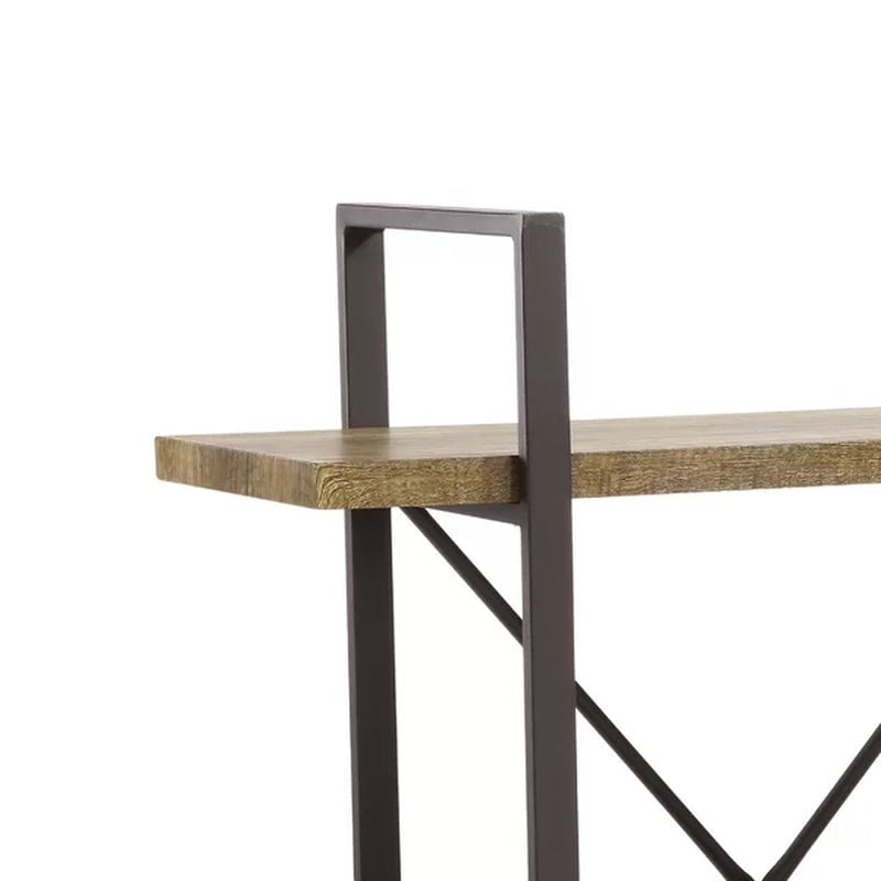 Cavallo 40'' H X 35.5'' W Iron Etagere Bookcase