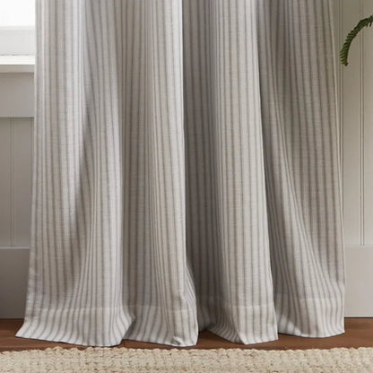 Cotton Blend Blackout Curtain Pair