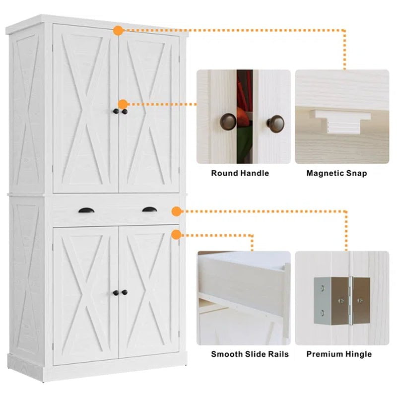 Dundonald 72.6" Kitchen Pantry