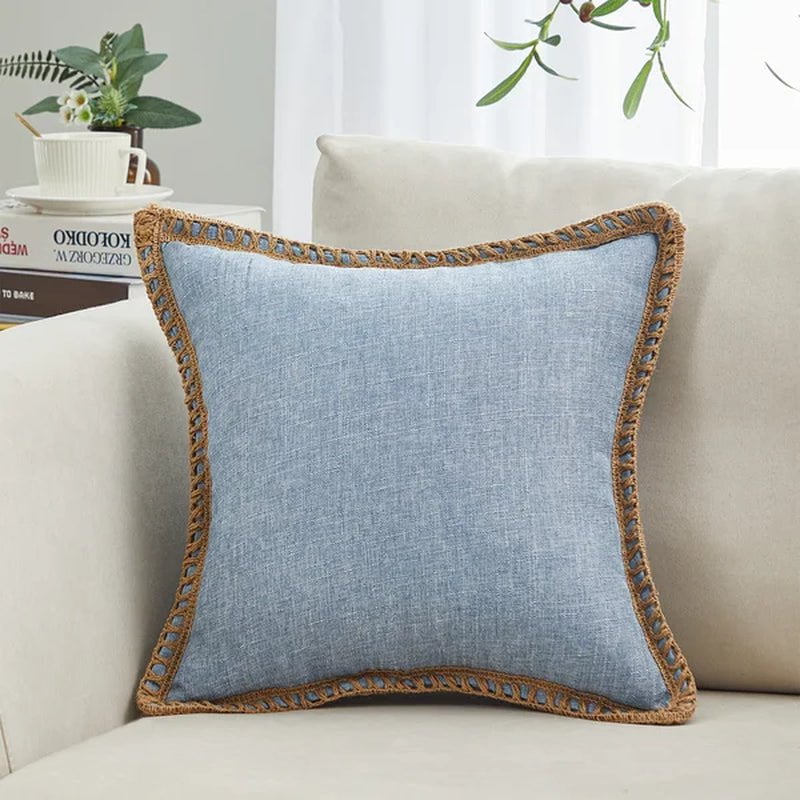 Darner Fringed Throw Pillow