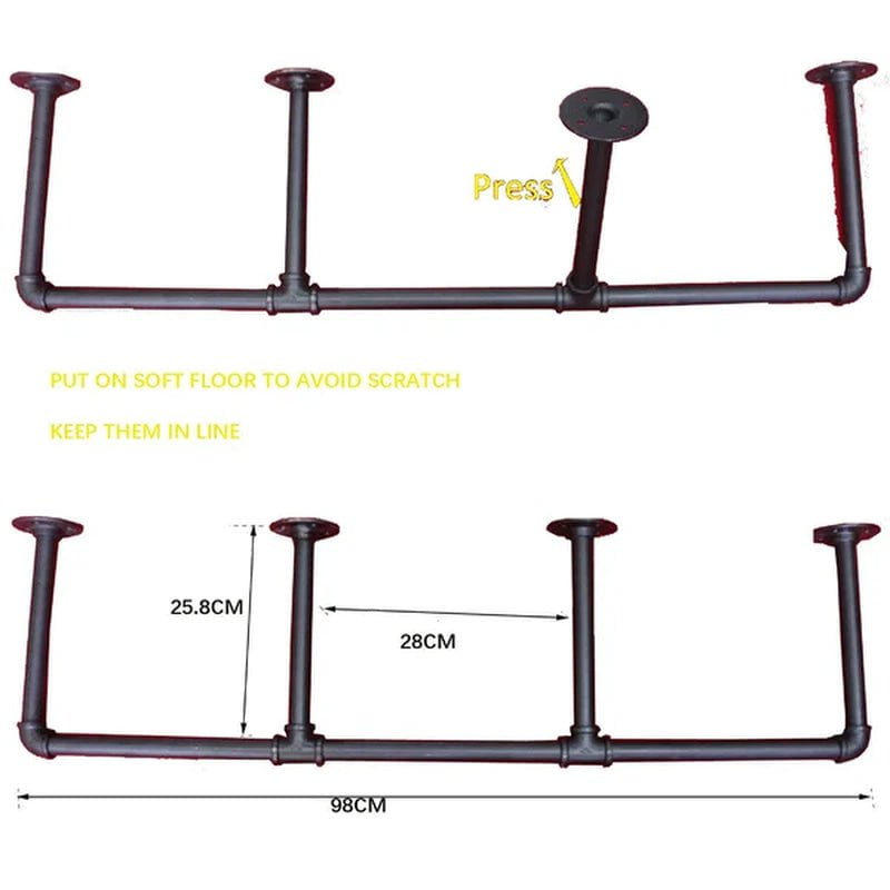Macadam 25'' Iron Standard Baker'S Rack with Microwave Compatibility
