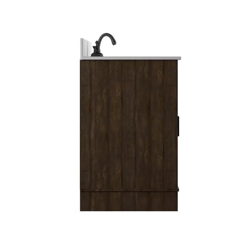 Braylen Sliding Barn Door 48" Single Bathroom Vanity Set