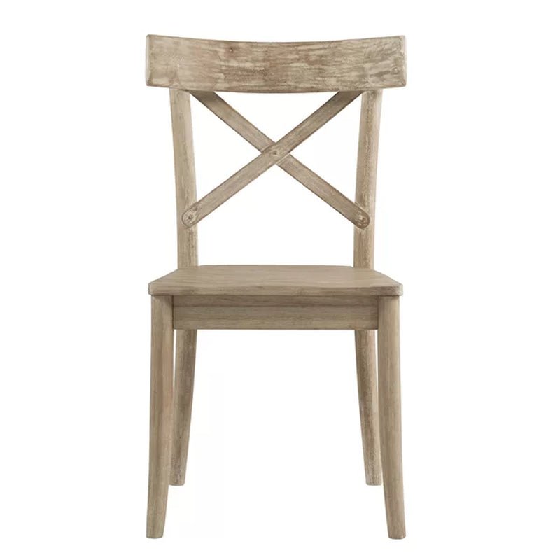 Eugley Cross Back Side Chair in Natural
