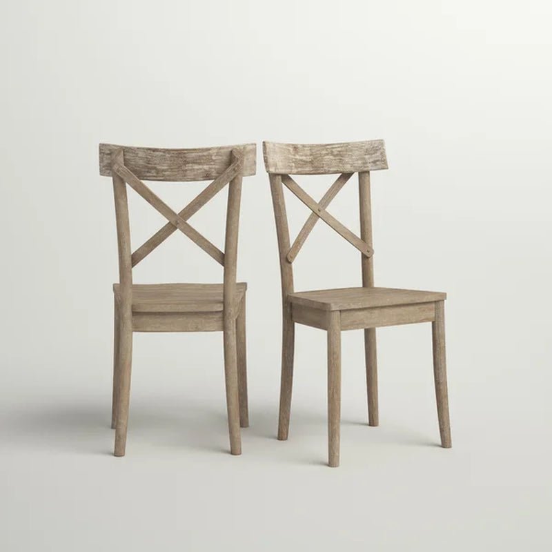 Eugley Cross Back Side Chair in Natural