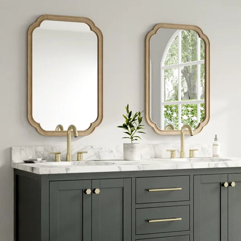 Rectangle Wood Wall Mirror
