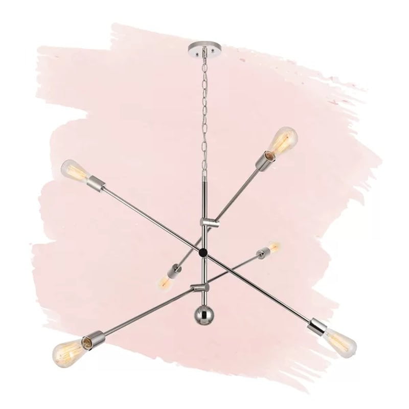 Signorelli 6 - Light Dimmable Sputnik Modern Linear Chandelier
