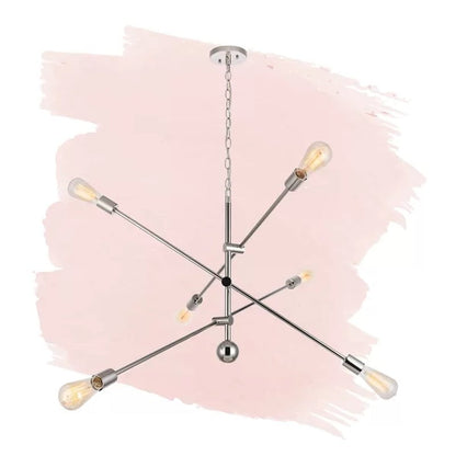 Signorelli 6 - Light Dimmable Sputnik Modern Linear Chandelier
