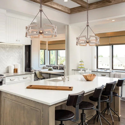 Clarkston 3 - Light Dimmable Drum Chandelier