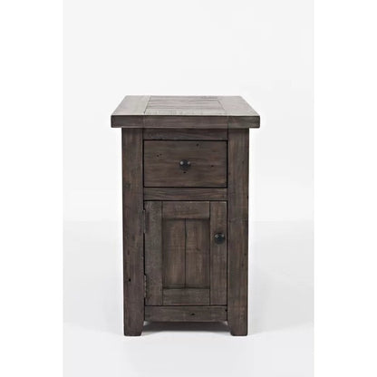 Westhoff 25'' Tall Solid Wood End Table with Storage