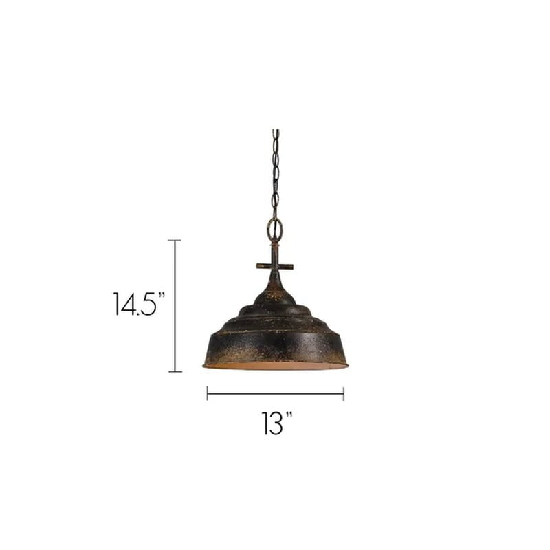 Sherell 1 - Light Single Dome Pendant