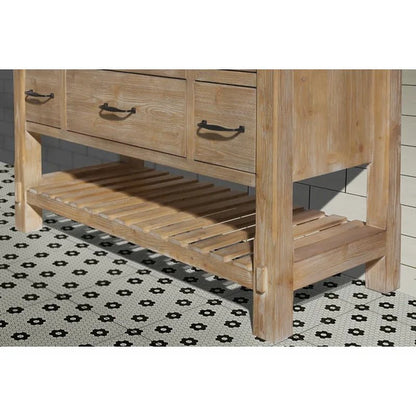 Giuliana 48'' Free-Standing Single Bathroom Vanity with Carrara Marble Vanity Top