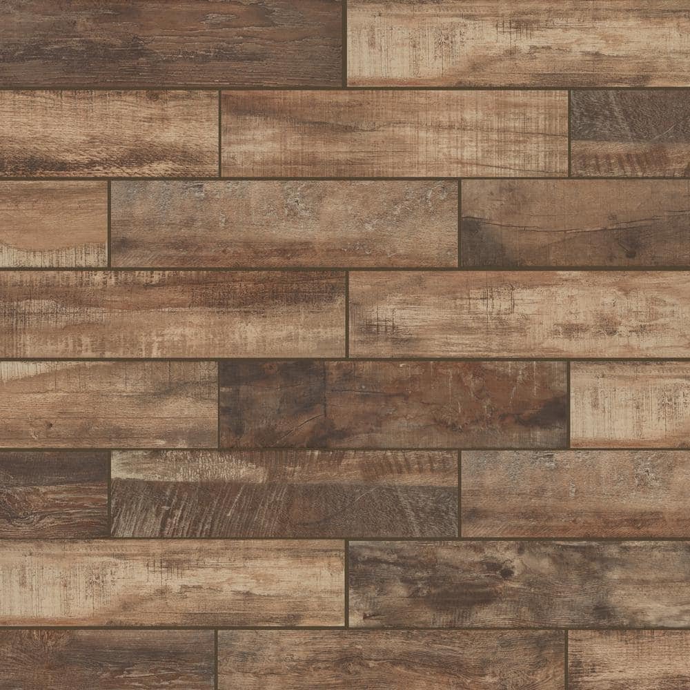 Wind River Beige 6 In. X 24 In. Porcelain Floor and Wall Tile (14 Sq. Ft. / Case)