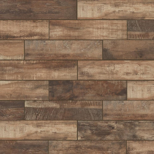 Wind River Beige 6 In. X 24 In. Porcelain Floor and Wall Tile (14 Sq. Ft. / Case)